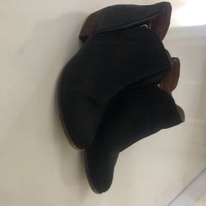 Lucky brand Basel black leather bootie